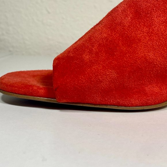 Halogen Red Faye Asymmetrical Open Toe Block Heel Slide Sandal - Picture 12 of 12